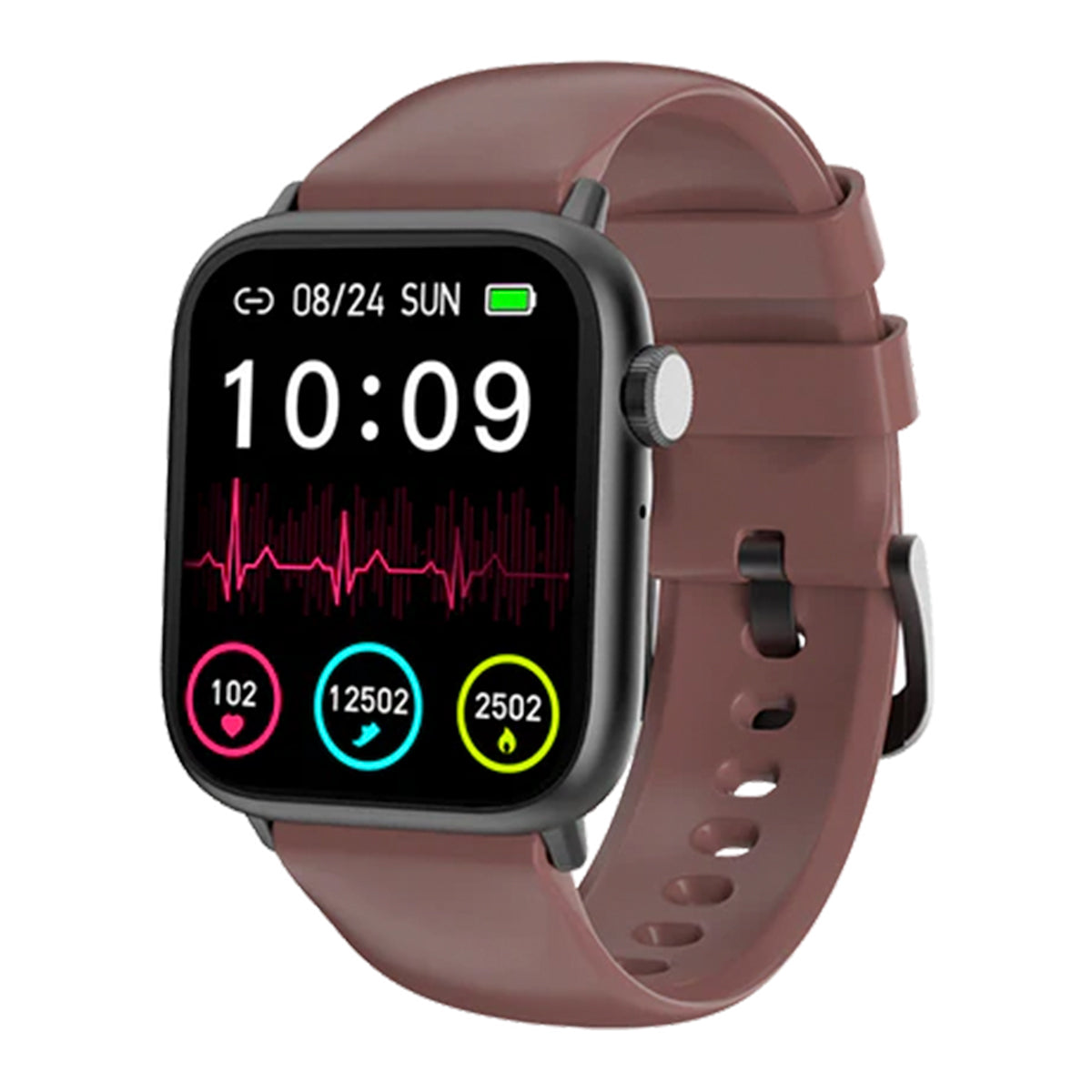 Yolo Watch Pro Max Sand Gold with Misty Pink Smart Watch With Bluetooth Calling