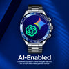 Tag Ai Smartwatch with Blue Silicone Strap