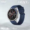 Grace Ai Smartwatch with Grey Silicone Strap
