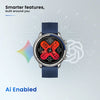 Grace Ai Smartwatch with Grey Silicone Strap