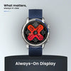 Grace Ai Smartwatch with Grey Silicone Strap