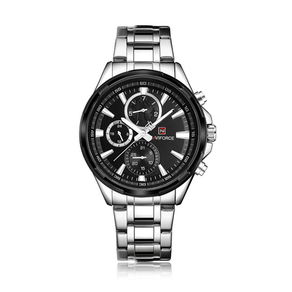 NaviForce Chronograph Silver Chain Men’s Watch (NF-9089)