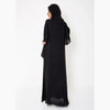 Black Basic Front-Closed Abaya