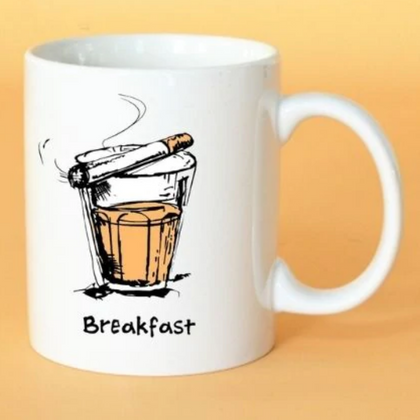 Break Fast Printed Mugs