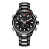Navi Force Dual Time Edition Men’s Watch Silver (NF-9093)