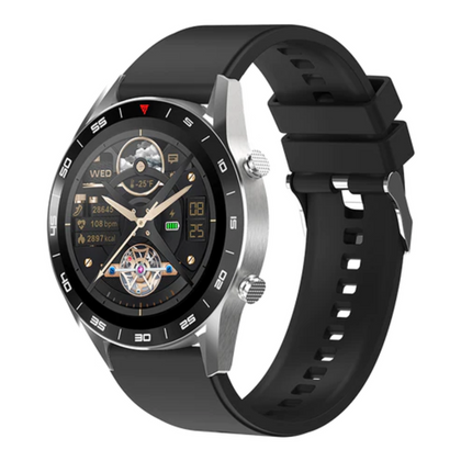Yolo Fortuner Pro Charcoal Black Smart Watch With Bluetooth Calling